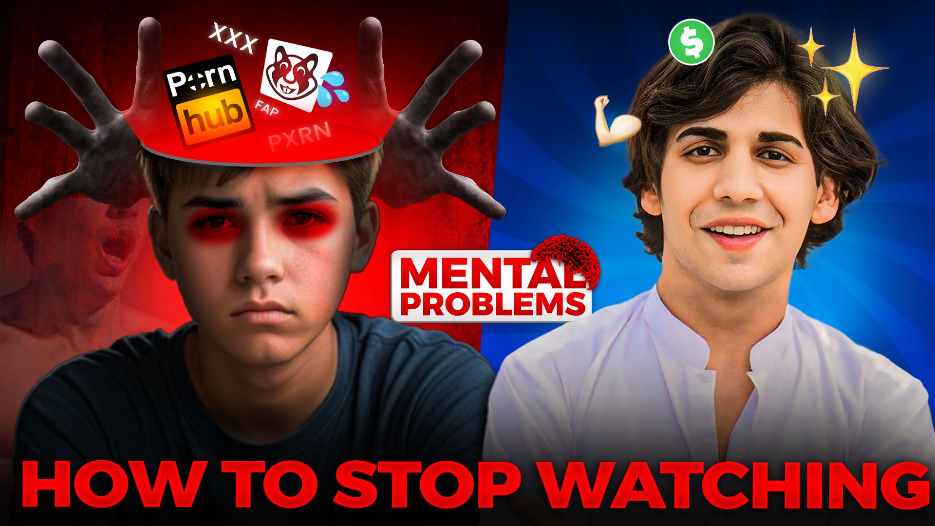 YouTube thumbnail design for documentary style video